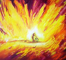 Sitting in the palm of Gods hand by Fran Webster