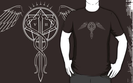 Caduceus Tattoo - White by Obsolution