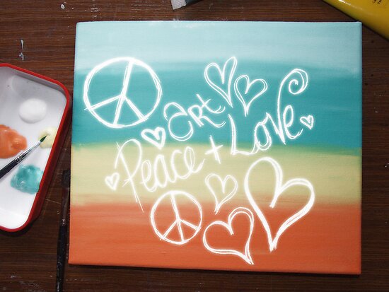 peace and love pics. Art, Peace + Love by Amy-lee
