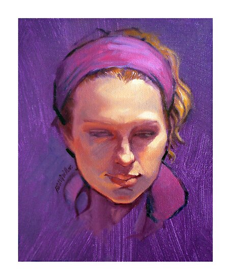 portrait painting. Portrait of Phoebe : Oil