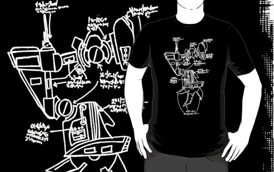black t shirt template back. #39;bot template by MuscularTeeth