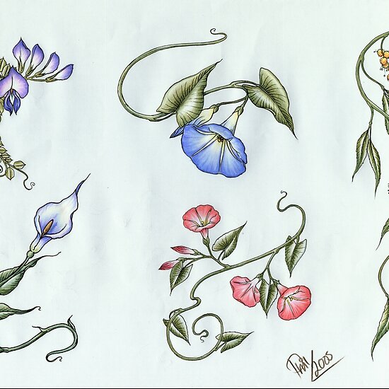 Tattoo Designs Available for sale as Greeting Cards Matted Prints