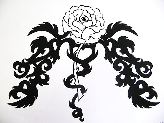 Size:1200x865 - 139k: Tattoo Rose Design