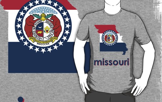 state of missouri flag. missouri state flag by