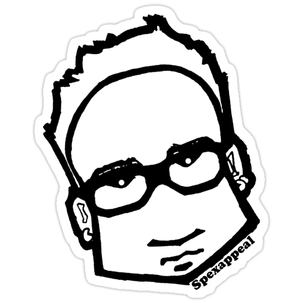 Sticker: Guy in Glasses