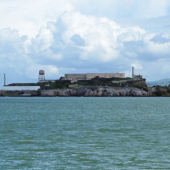 Alcatraz Island Prison. the prison on Alcatraz Island