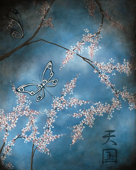 japanese art cherry blossom. Contemporary cherry blossom