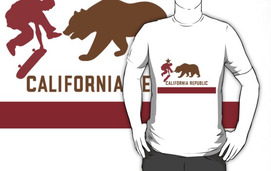 california flag. Skateboard - California Flag
