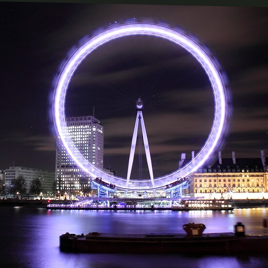 london eye at night. The London Eye By Night by