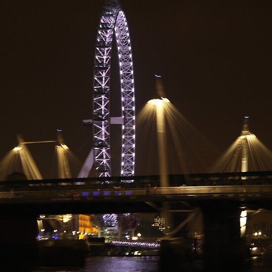 london eye night. London Eye@night by Penny V-P