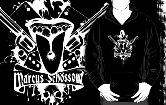 Marcus Schossow Official Logo [White on black]