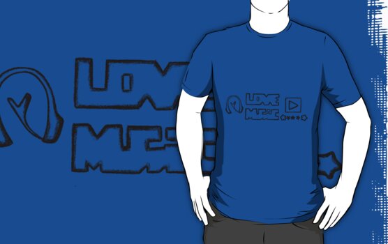 i love music logo. Love Music Logo T-Shirt