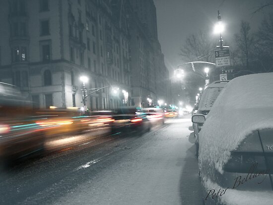 New York City Traffic by Peter new york city at night photography. New York City Traffic by Peter