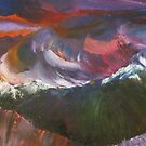 Coast Mountains Over Burrard Inlet on a Stormy Night by MichelleCS