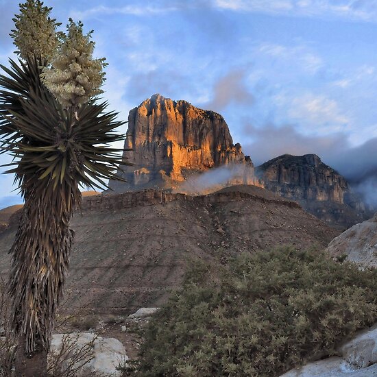 el capitan guadalupe mountains national park. El Capitan At Sunrise