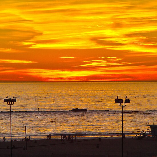 california beach sunset. Beach Sunset - Santa Monica,