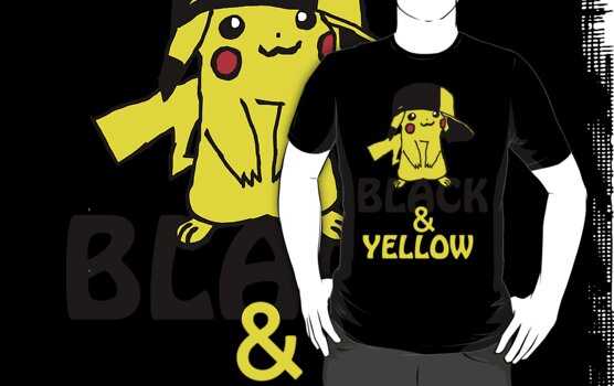 work.6727492.2.fig,black,mens,ffffff.black-and-yellow-pika-pika-v3.jpg