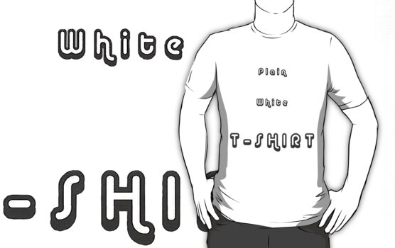 t shirts plain. Plain White T-Shirt by Karen