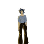 Baggy Pants Anime Boy With Shadow Magnet for Sale by MonkiDoodle