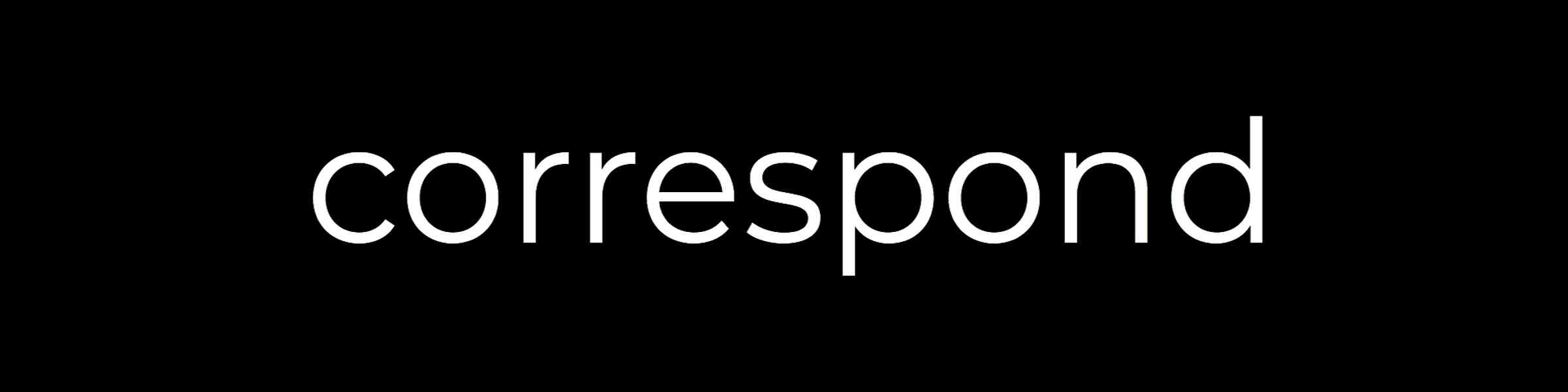 Redbubble banner for @correspond