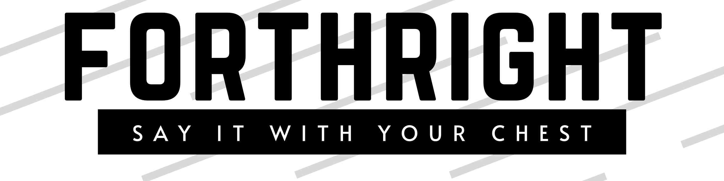 Redbubble banner for @Forthright