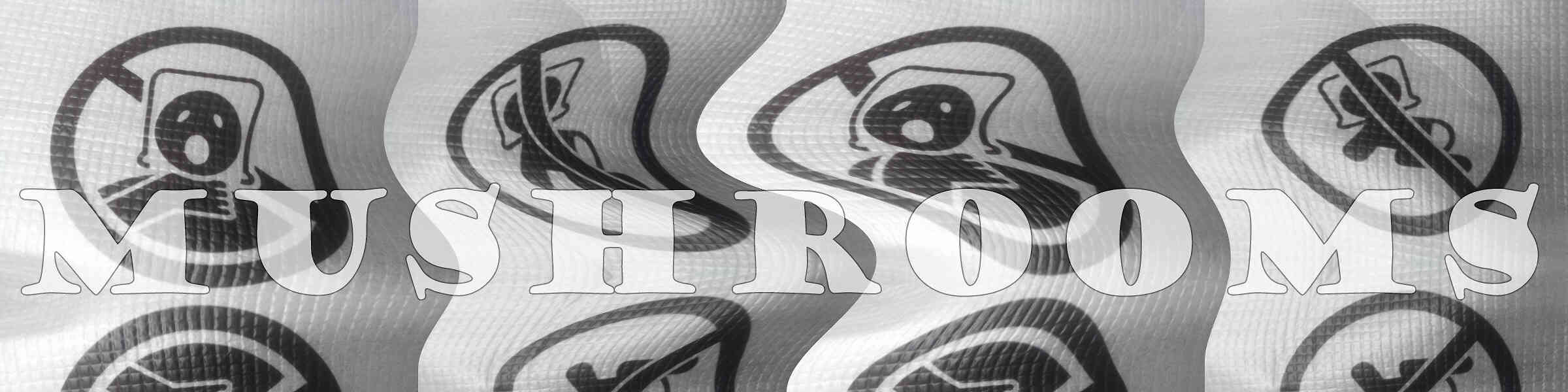 Redbubble banner for @mushrooms