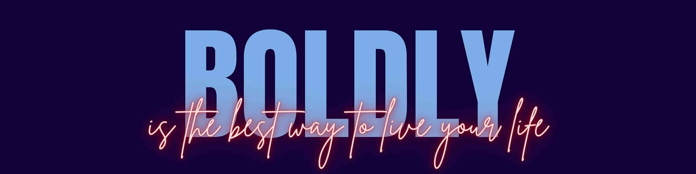 Redbubble banner for @Boldly