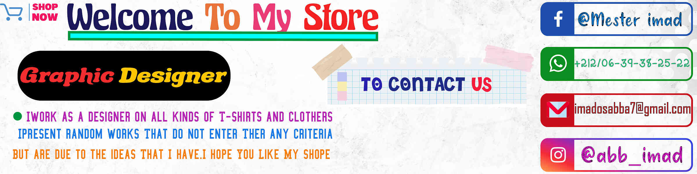 Artist shop banner image