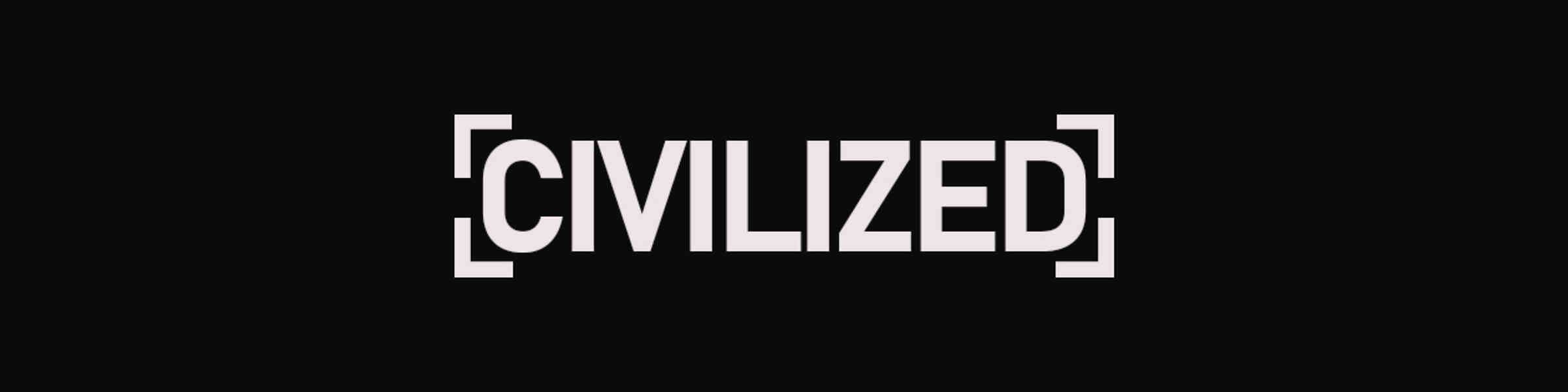 Redbubble banner for @civilized