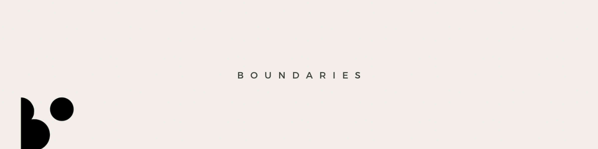 Redbubble banner for @boundaries