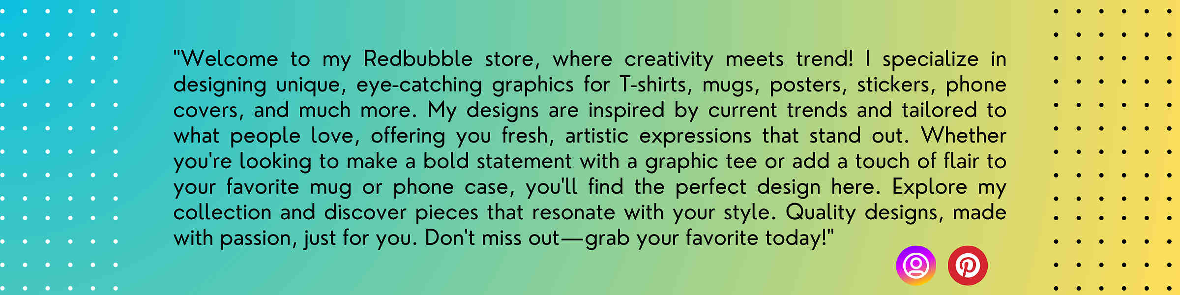 Artist shop banner image