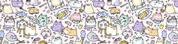 Cats, Kitties and a Spy! Kawaii Cat Doodle Art Print – KiraKiraDoodles