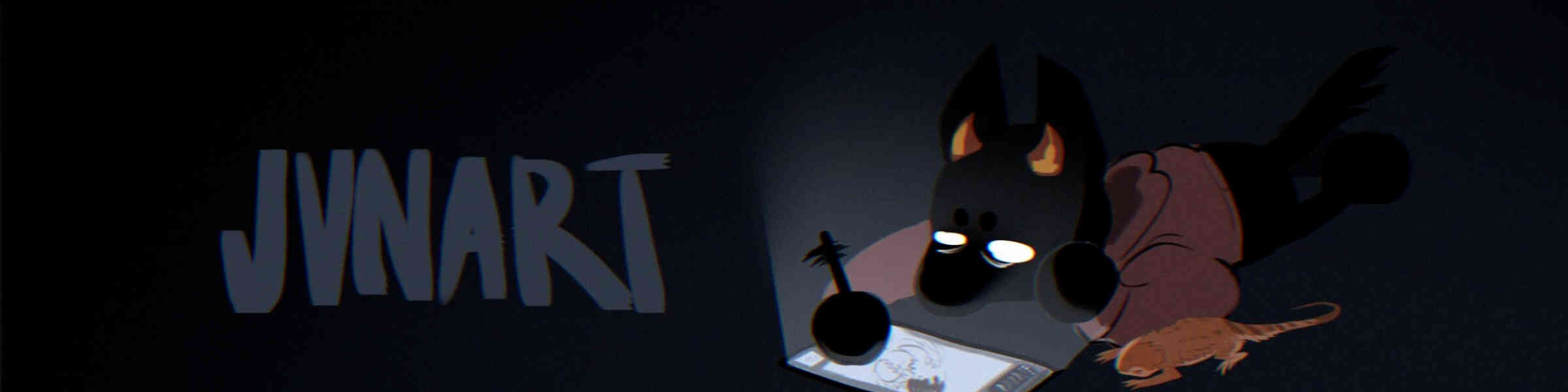 Redbubble banner for @jvnart