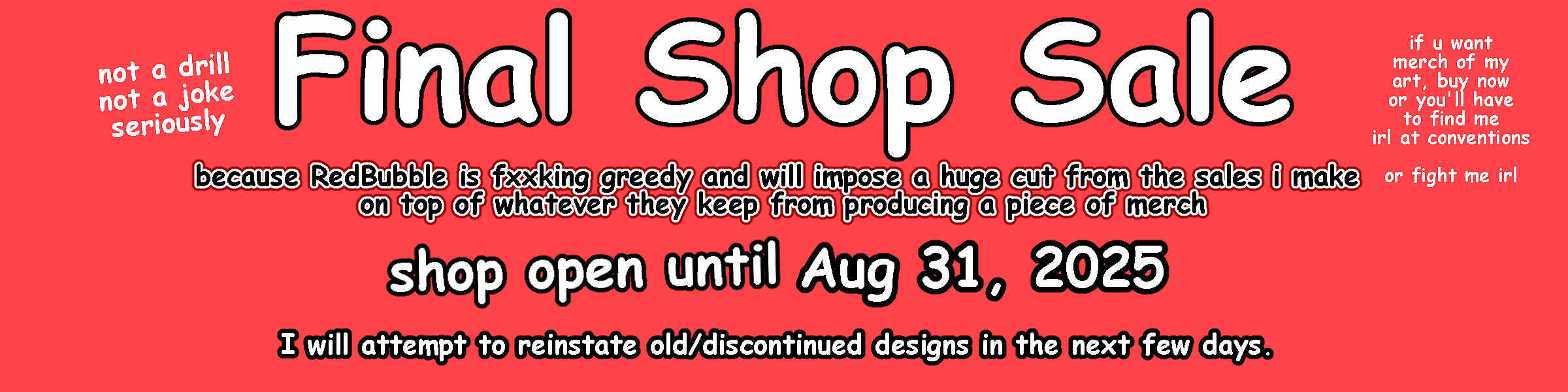 Artist shop banner image