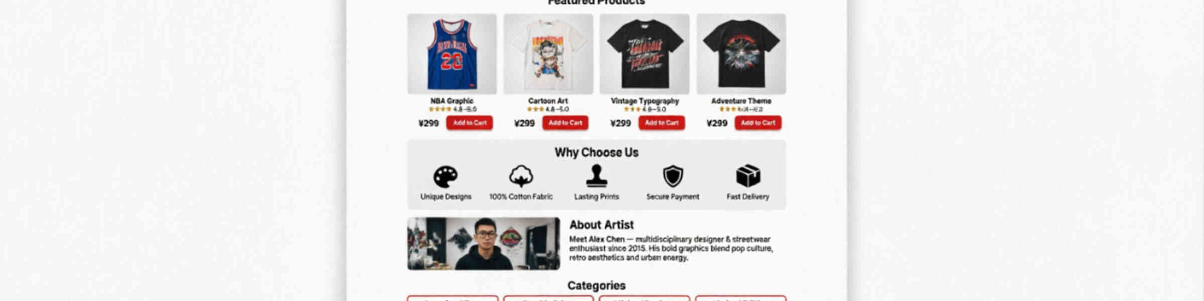 Artist shop banner image