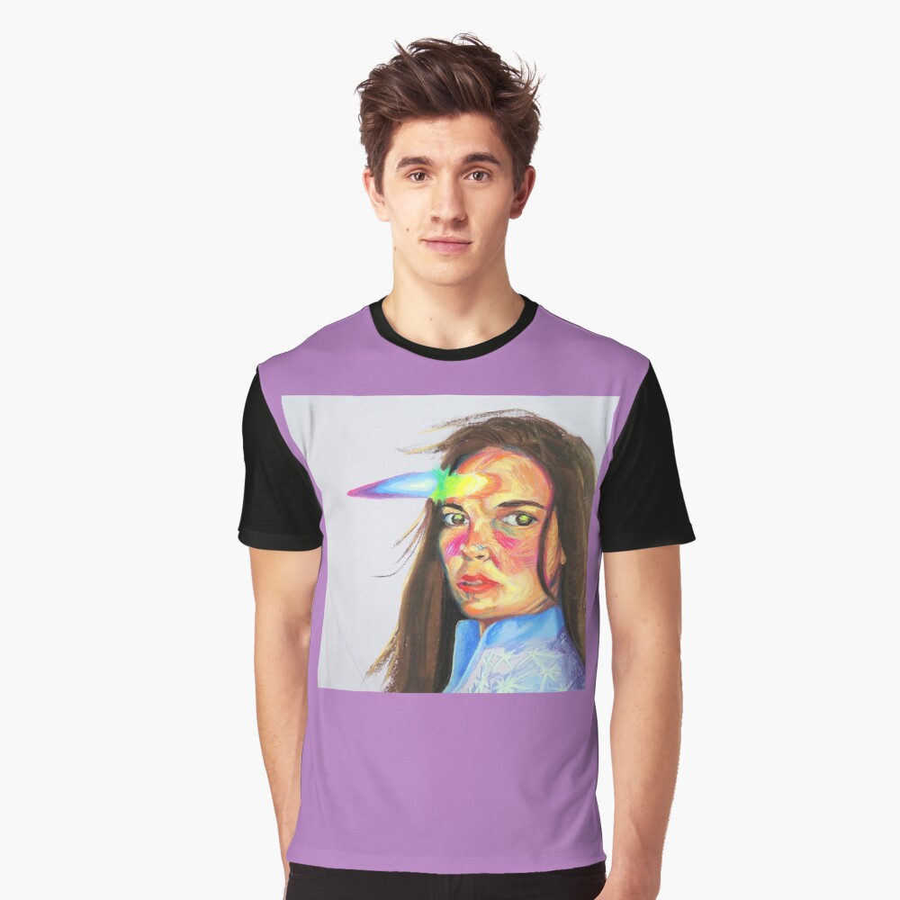 Prismatic Unicorn Self Portrait Graphic T-Shirt
