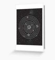Solar System Greeting Card