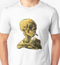 Vincent Van Gogh - "Skull of a Skeleton with Burning Cigarette" Unisex T-Shirt