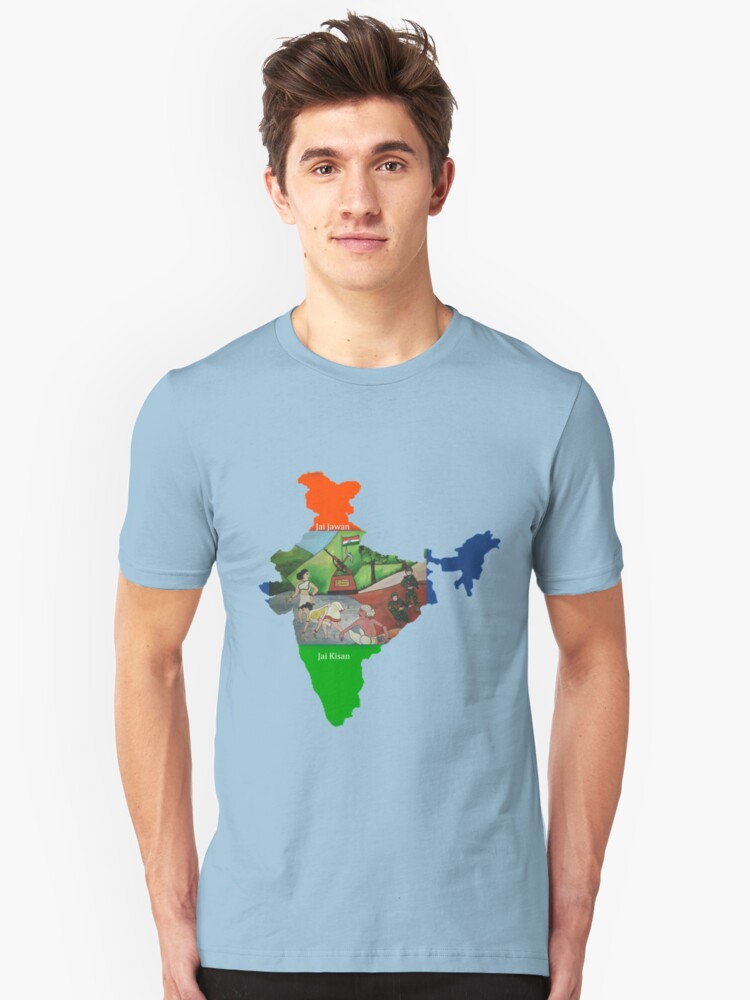 Jai Jawan Jai Kisan T Shirt By Nandika Dutt