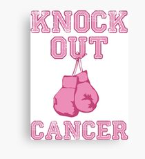 Knock Out Breast Cancer Canvas Print