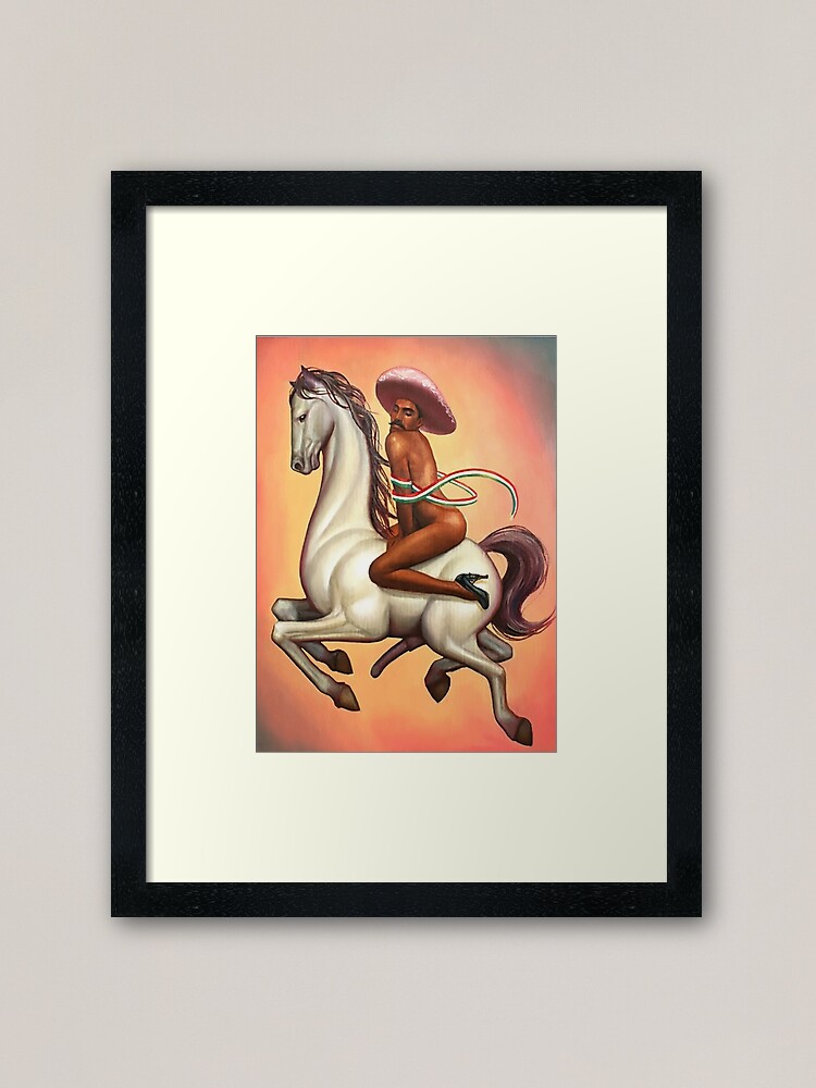 Alternate view of Banksy Fabián Cháirez Gay Zapata Revolutionary The Revolution La Revolución LGBT Framed Art Print