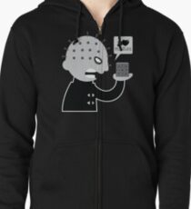 Ich liebe Puzzles Hoodie mit Reißverschluss