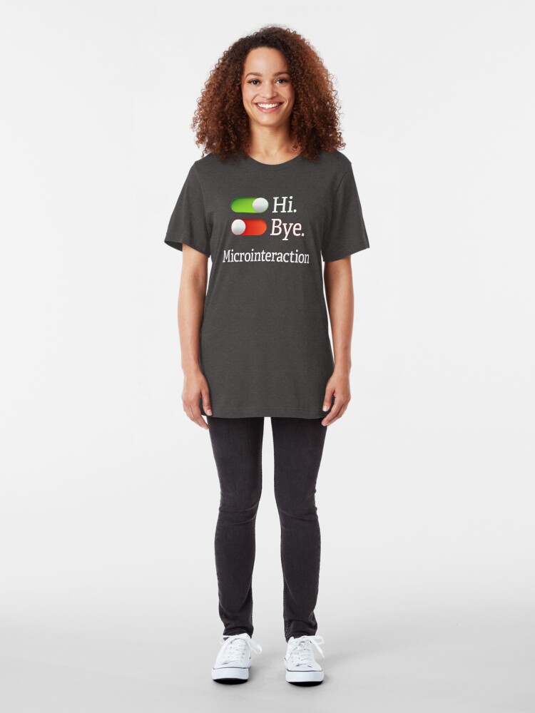 Alternate view of Microinteractions. Slim Fit T-Shirt
