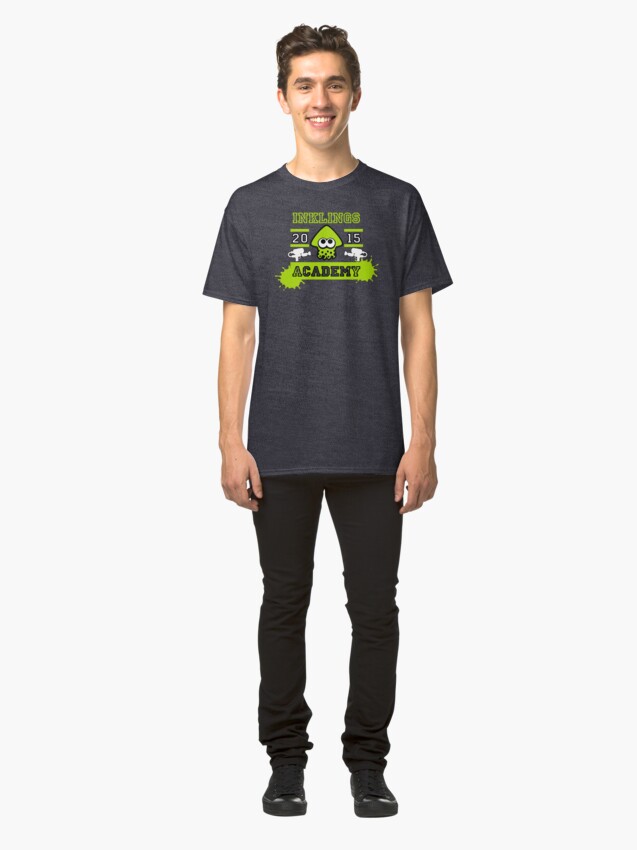 T-shirt classique ''SPLATOON ACADEMY LIME GEEN' : autre vue