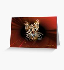 Demon Cat Grußkarte