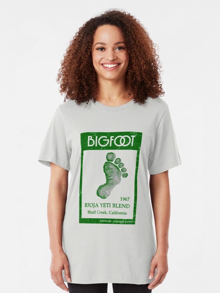 Alternate view of Bigfoot Wine Slim Fit T-Shirt