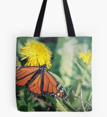 Admiral on Yellow Tote Bag