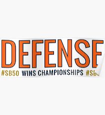 DEFENSE Wins Championships #SB50 Poster