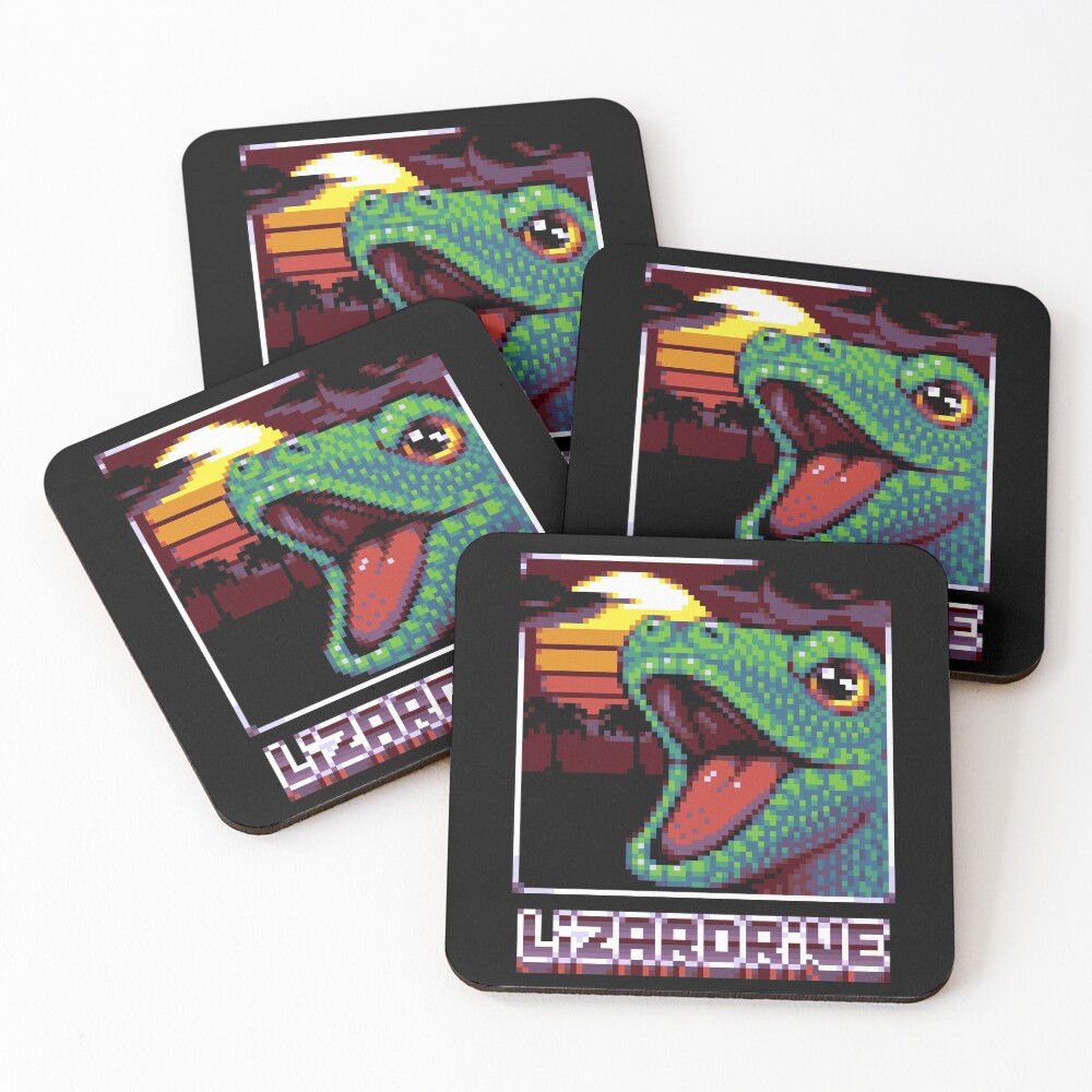 Dessous de verre (lot de 4) « LIZARDRIVE»