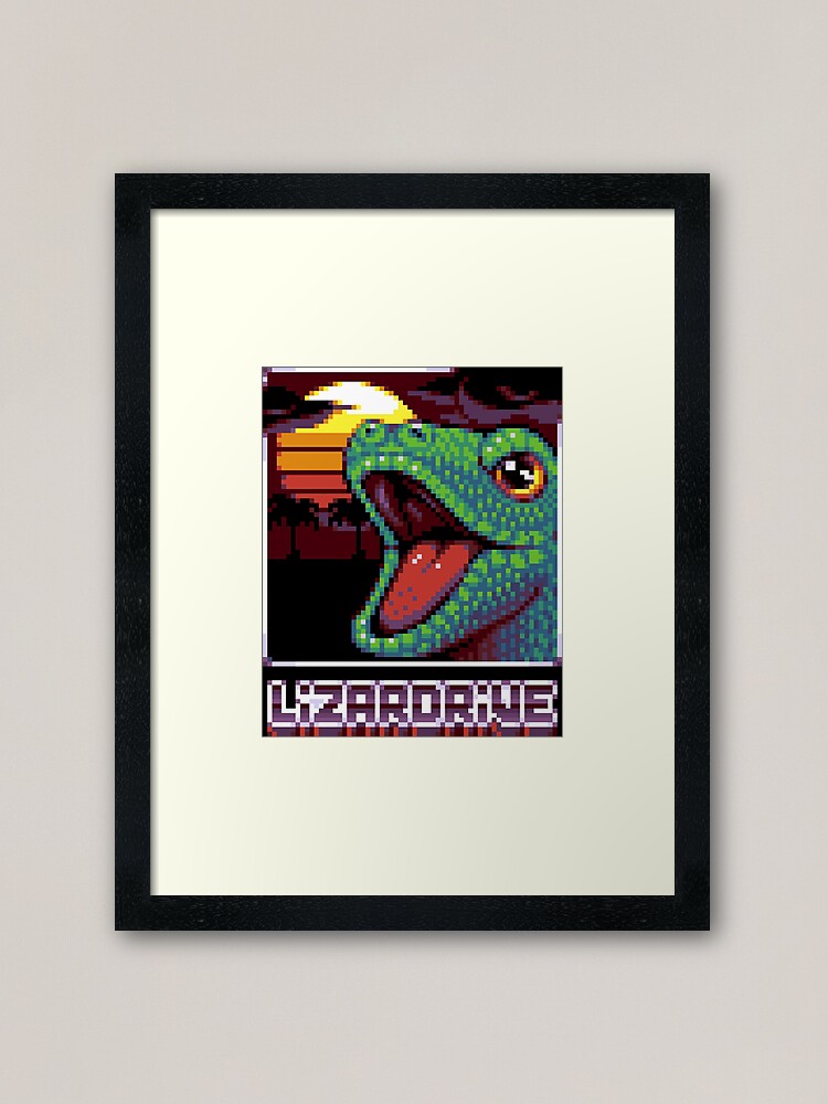 Impression encadrée ''LIZARDRIVE' : autre vue